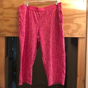 Life is Good pink cropped sleep pant, XL